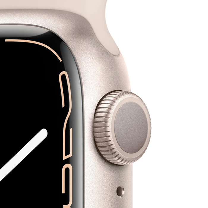 Apple Watch Series 7 (GPS) 41mm Aluminum Case (Starlight) - Refurbished