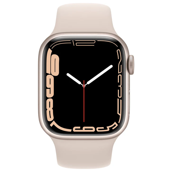 Apple Watch Series 7 (GPS) 41mm Aluminum Case (Starlight) - Refurbished