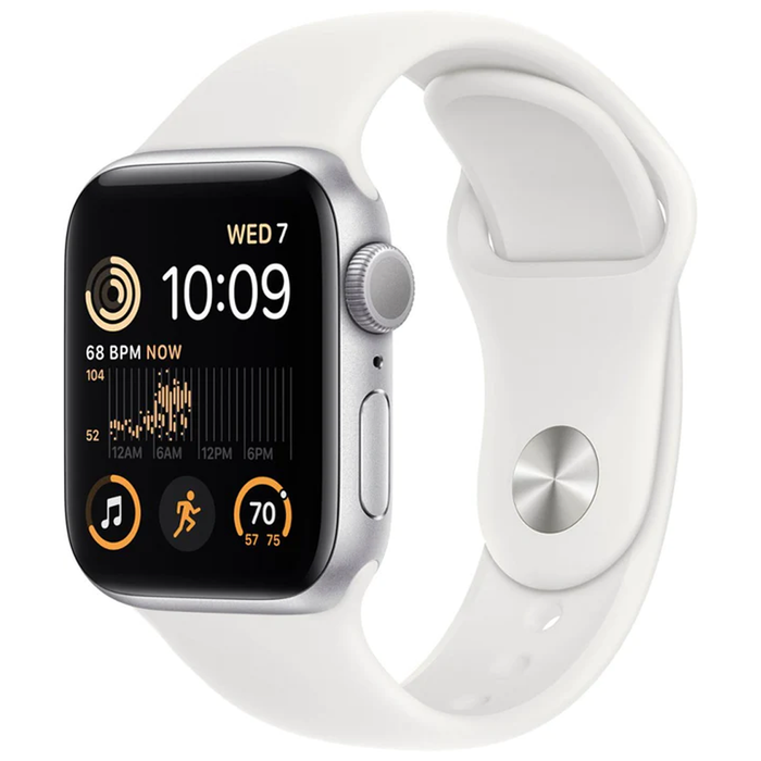 Apple Watch Series SE 2nd Generation (GPS) 40mm Aluminum Case (Silver) - Refurbished