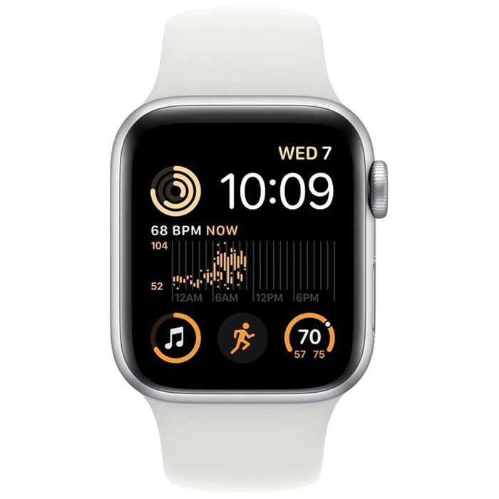 Apple Watch Series SE 2nd Generation (GPS) 40mm Aluminum Case (Silver) - Refurbished
