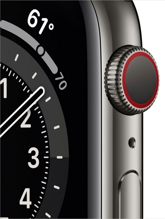 Apple Watch Series 6 (GPS + Cellular) 44mm Stainless Steel Case (Graphite) - Refurbished