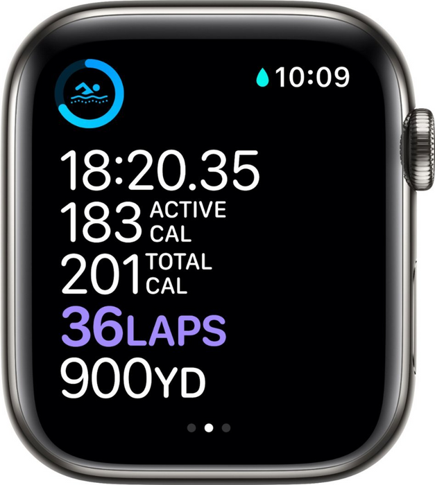 Apple Watch Series 6 (GPS + Cellular) 44mm Stainless Steel Case (Graphite) - Refurbished
