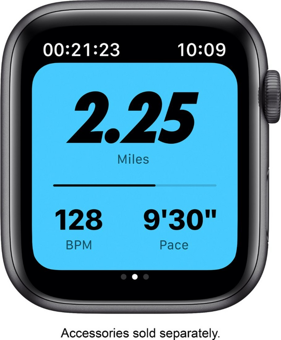 Apple Watch Nike Series 6 (GPS) 44mm Aluminum Case (Space Gray) - Refurbished
