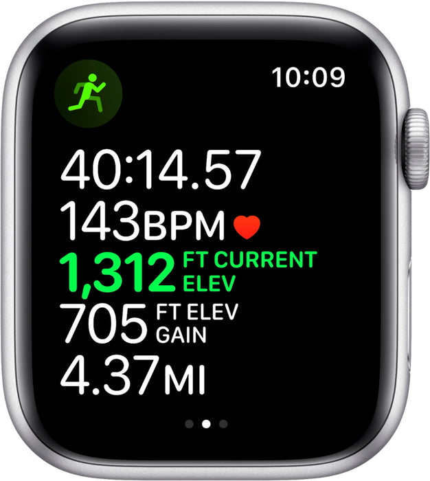 Apple Watch Nike Series 5 (GPS) 44mm Aluminum Case (Silver) - Refurbished
