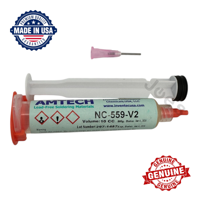 Amtech NC-559-V2 No-Clean Tacky Solder Flux 10cc Kit - Tools
