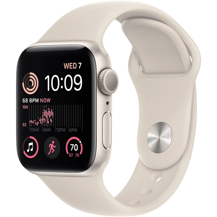 Apple Watch Series SE 2nd Generation (GPS) 40mm Aluminum Case (Starlight) - Refurbished