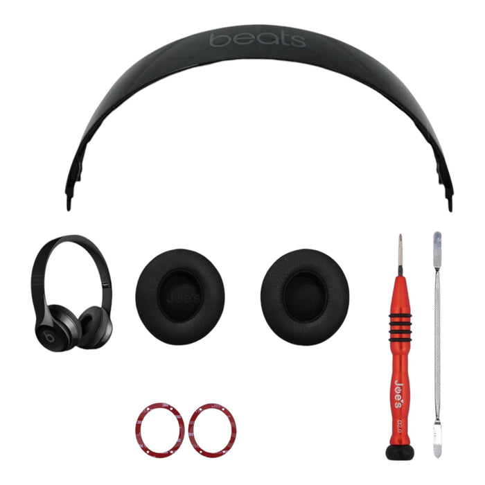 Beats By Dre Solo 3 Wireless Headband Band Arch + Ear Pads Replacement Repair Kit - Parts