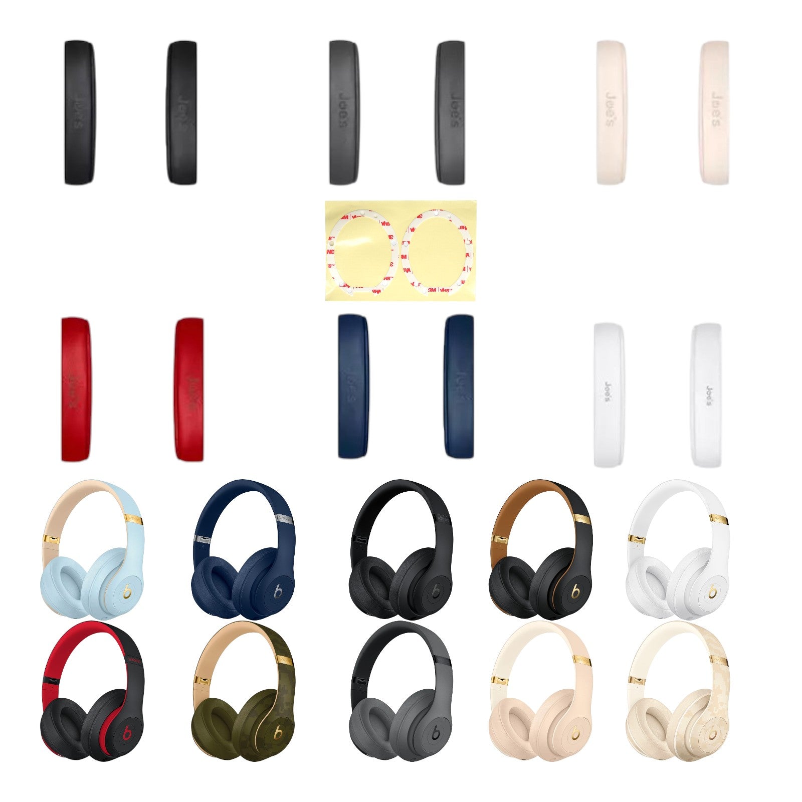 Beats By Dre Studio 3 Wireless Ear Pads Muffs Cushions Replacement Pair A1914 - Parts