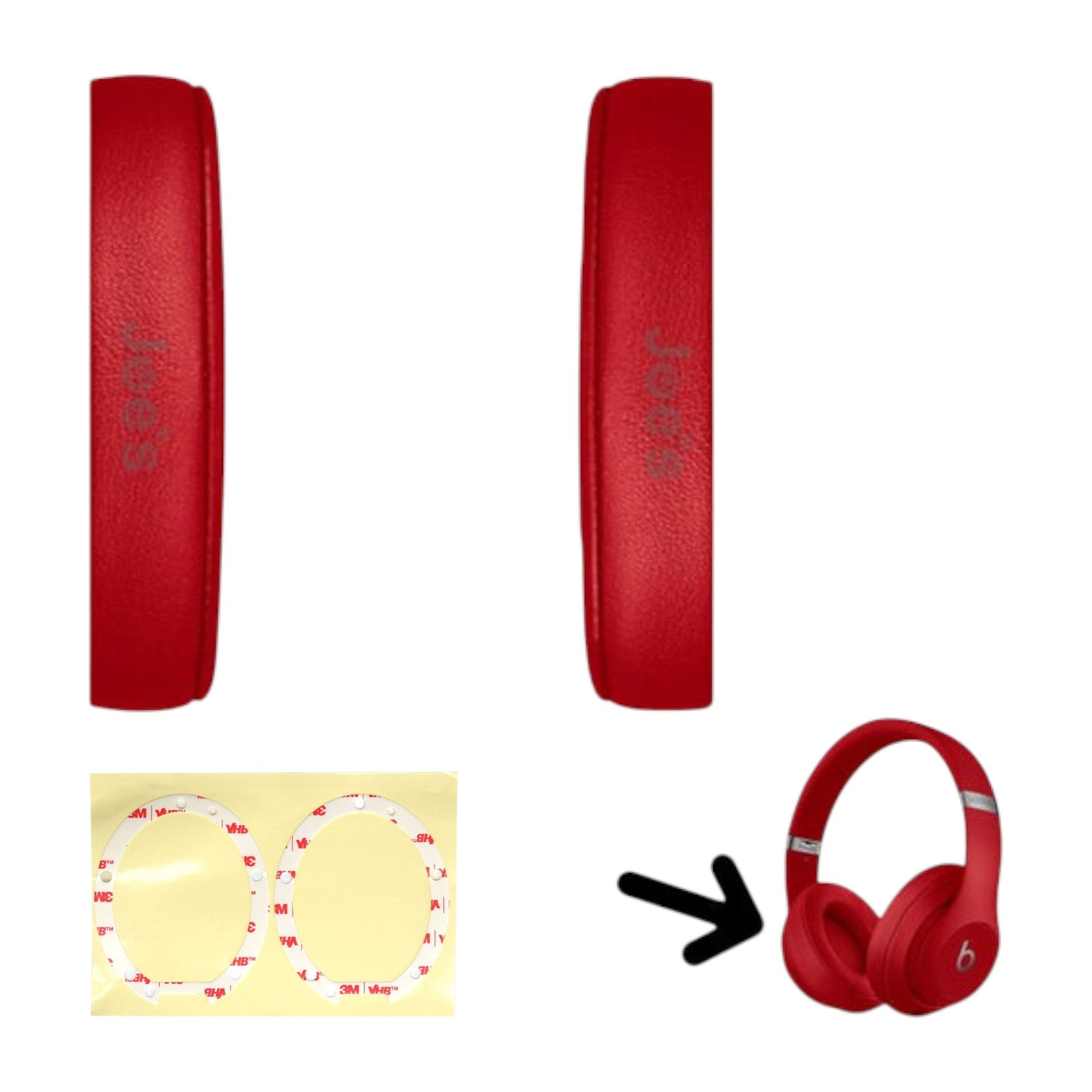 Beats By Dre Studio 3 Wireless Ear Pads Muffs Cushions Replacement Pair A1914 - Parts