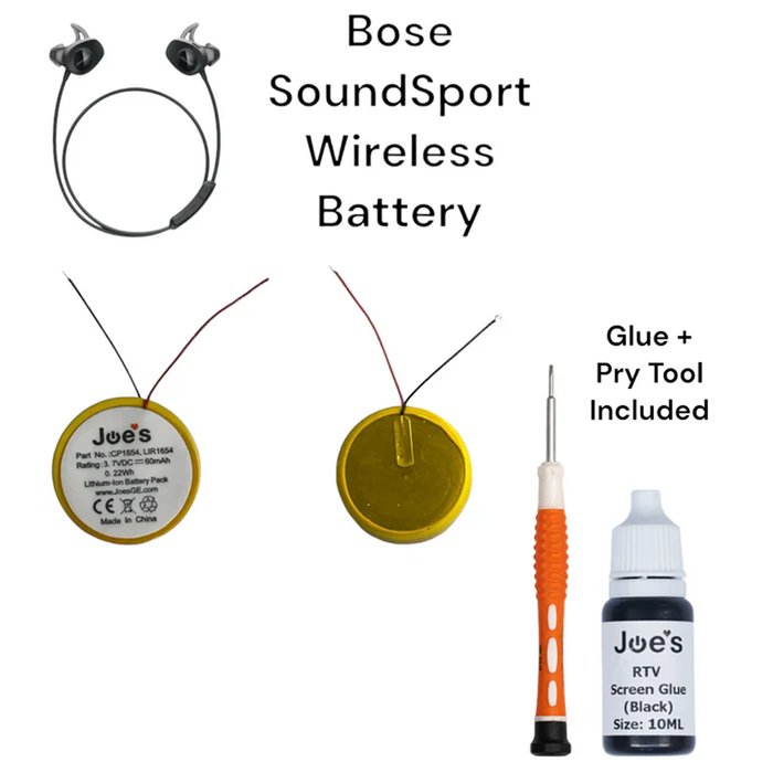 Bose SoundSport Wireless Li-Ion Battery Replacement CP1654 New - Parts
