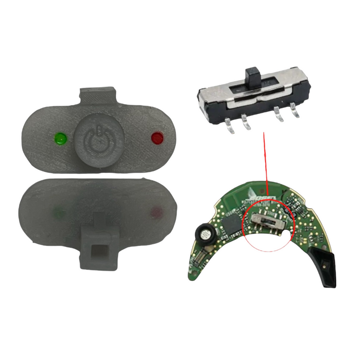 Bose QuietComfort 35 I II Plastic Power Button + Sliding Spring Switch Replacement Repair Kit - Parts