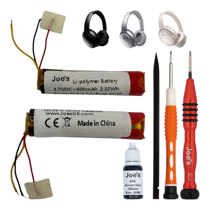 Bose Quietcomfort QC35 I QC35 II QC45 Battery Replacement 600mAh Upgraded Capacity - Parts