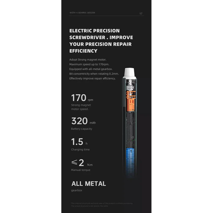 Electric Screwdriver Pen Four Gear Dual Dynamics JM-Y05 Electronics Repair - Tools