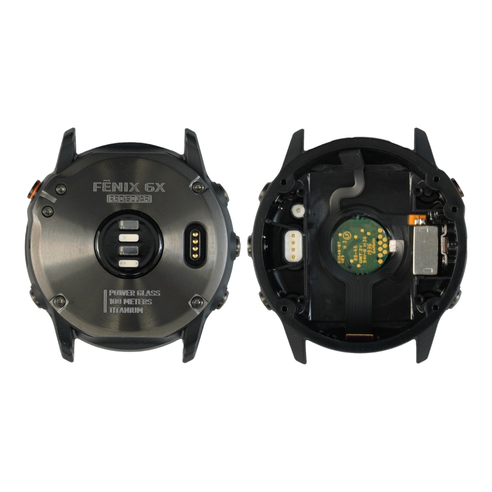 Garmin Fenix 6X Pro Solar Back Cover Housing Shell (Black) - Parts