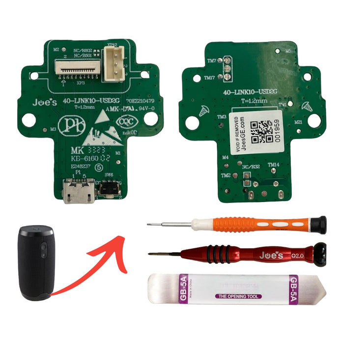 JoesGEcom For JBL Link 10 Charger Charge Port Replacement PCB Repair Tools - Kit