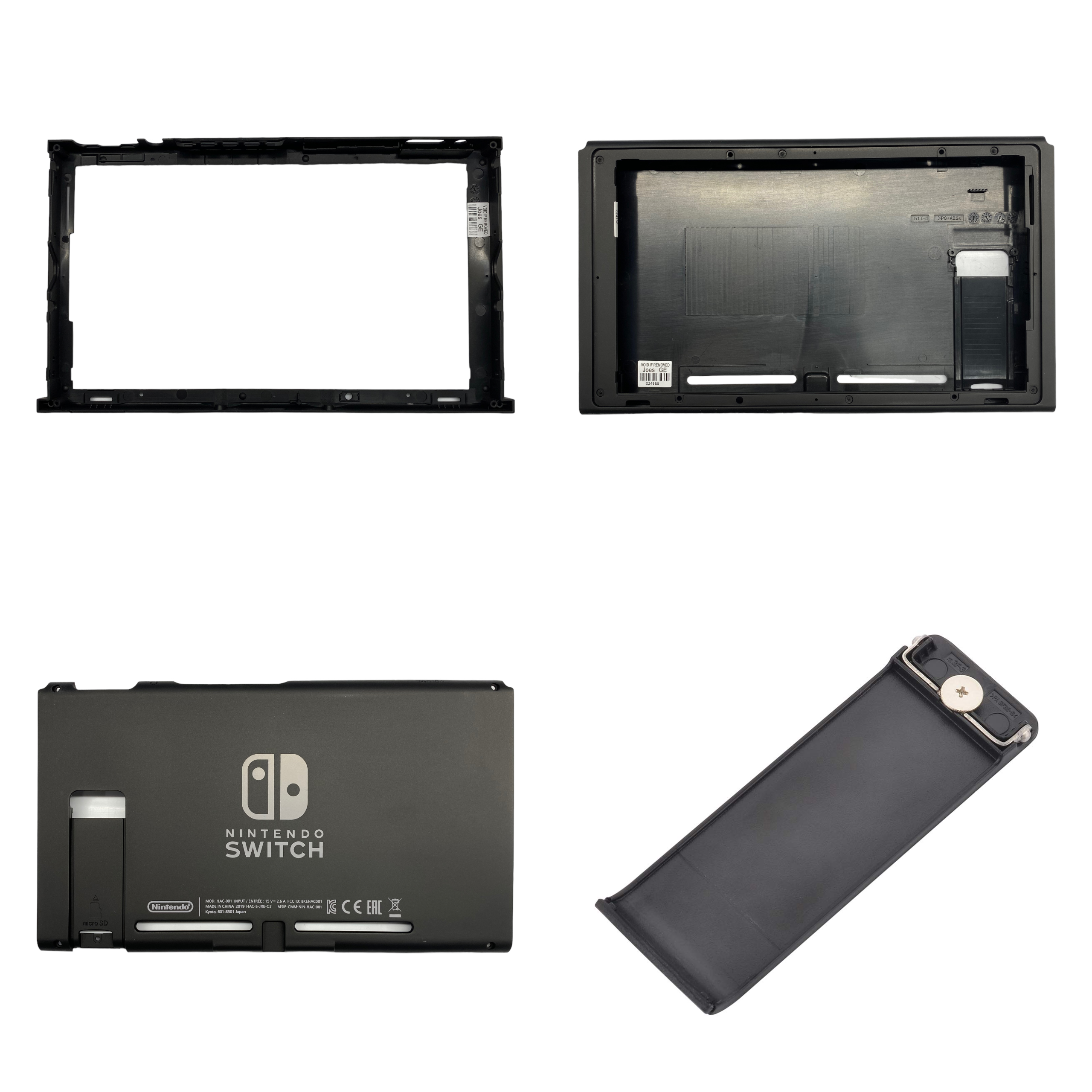 Nintendo Switch HAC-001 Repair Back Cover Shell Stand Spare - Parts