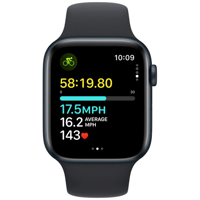 Apple Watch Series SE 2nd Generation (GPS) 44mm Aluminum Case (Midnight) - Refurbished