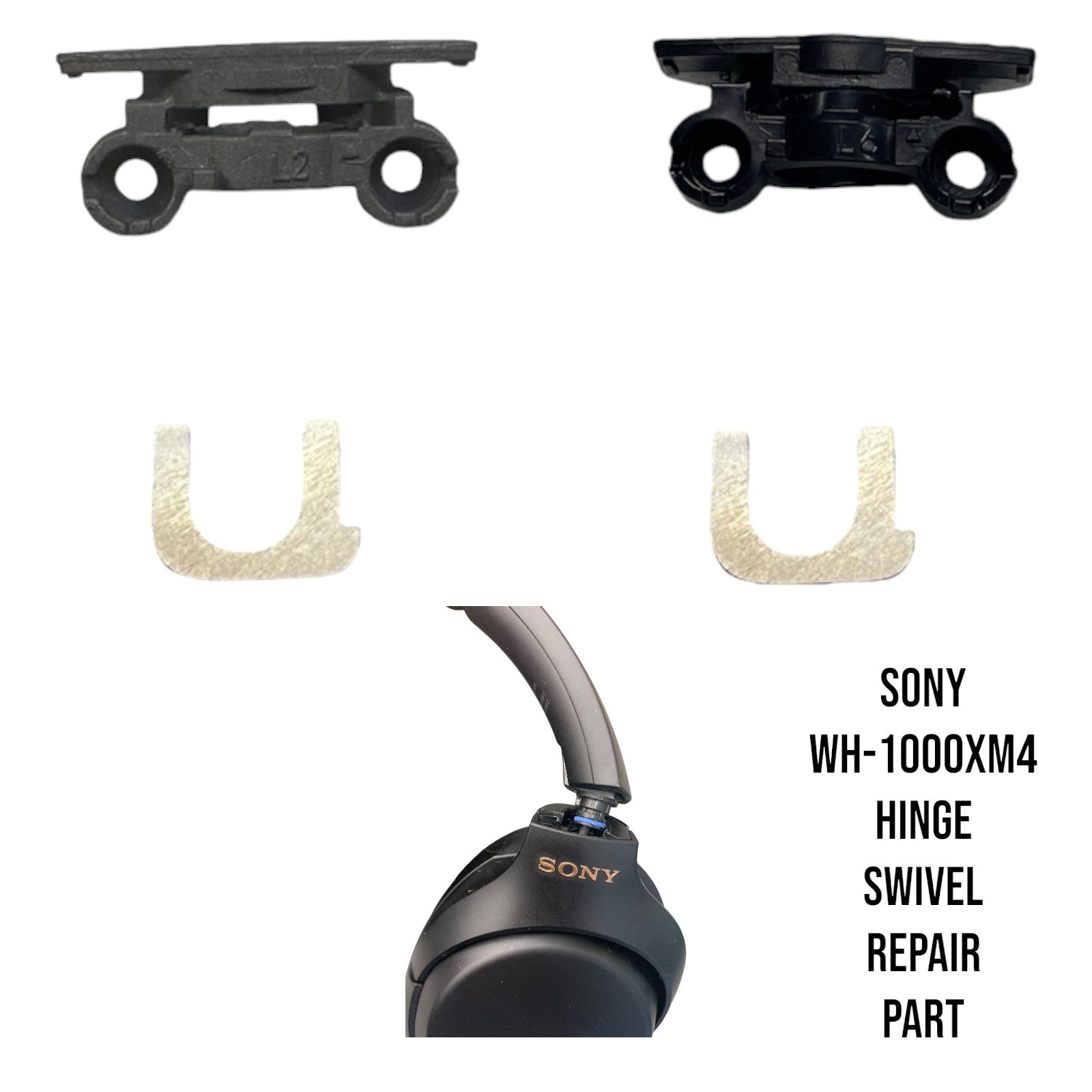 Sony Headphones WH-1000XM4 XM4 Hinge Swivel Replacement + U Metal Lock - Parts