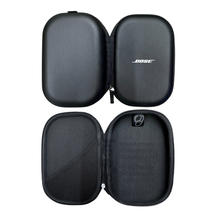 Bose QuietComfort (2023) Headphone Zipper Carry Case (Black White Logo) - Accessories