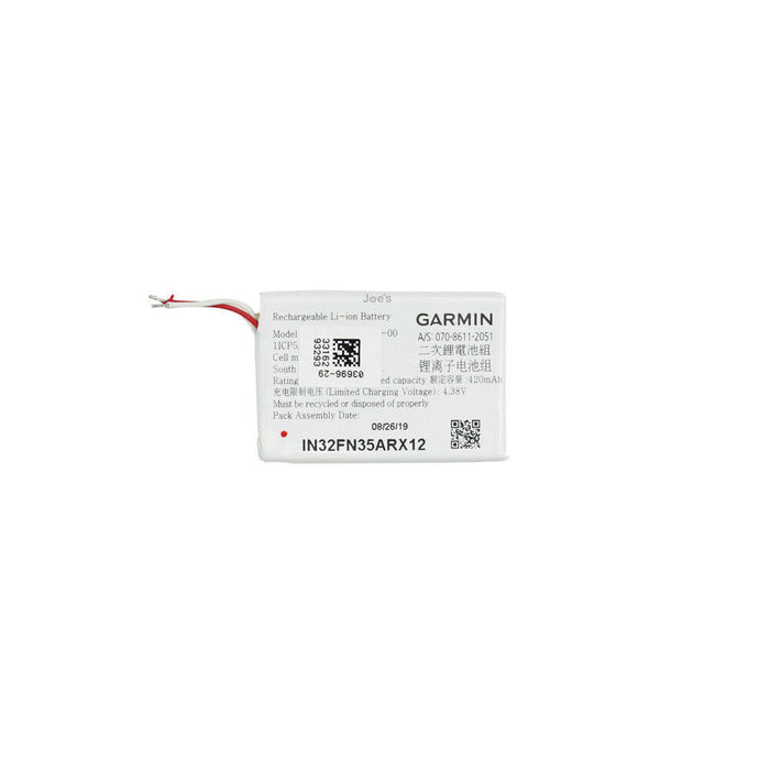 Garmin Fenix 6X Pro Solar Battery Replacement 420mAh Repair - Parts