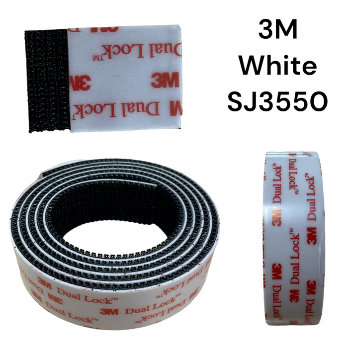 3M Dual Lock Velcro Reclosable Fastener Heavy Duty SJ3550 SJ3550CF Black Red White