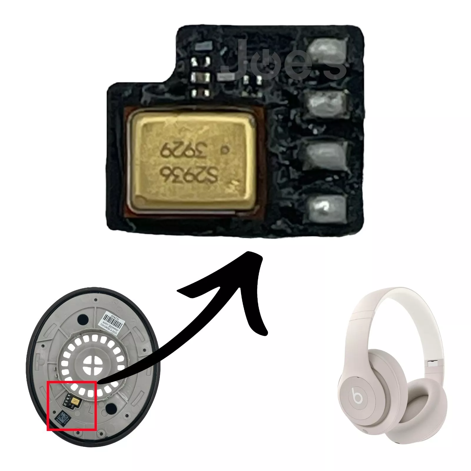 Beats By Dre Studio Pro Wireless Microphone MIC BIT PCB Replacement Repair - Parts
