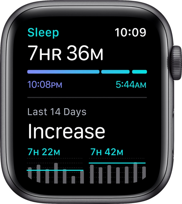Apple Watch SE (GPS) 44mm Aluminum Case Black Sport Band (Space Gray) - Refurbished