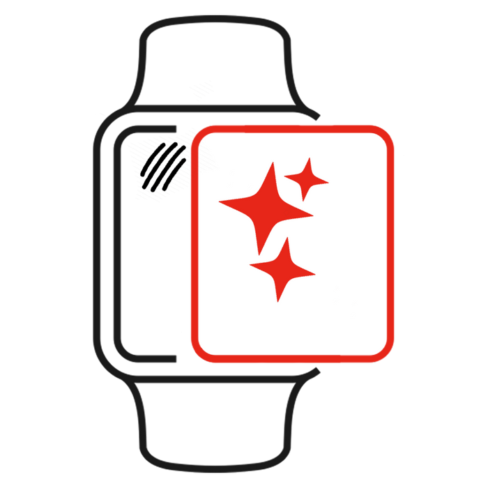 Apple Watch Series 1 to Series 9 Remove Scratched Screen Polish Restore Repair