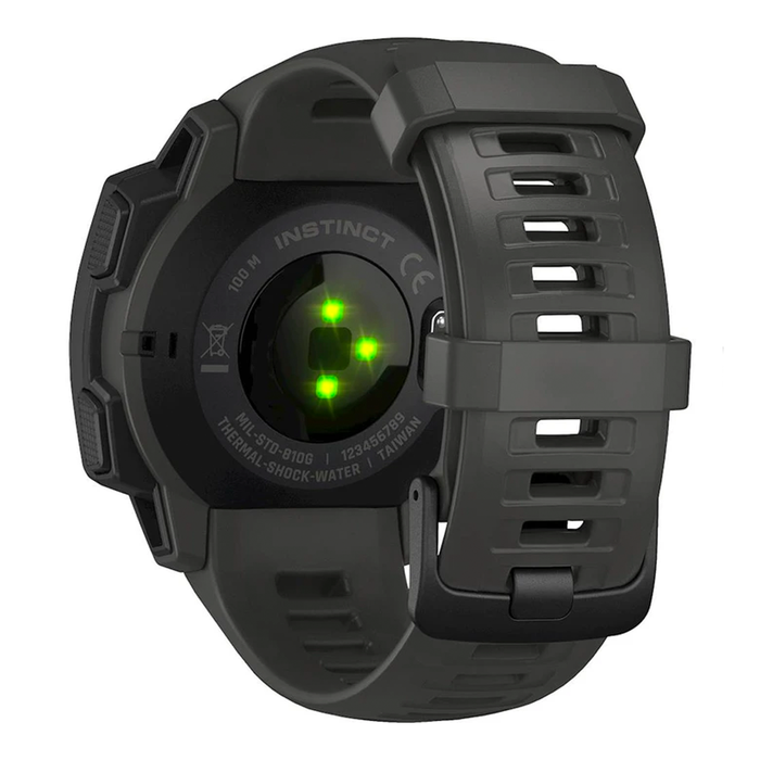 Garmin Instinct Smartwatch Fiber-Reinforced Polymer (Graphite) - Refurbished