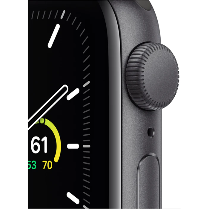 Apple Watch SE (GPS) 40mm Aluminum Case with Black Sport Band (Space Gray) - Refurbished