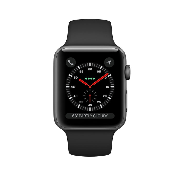 Apple Watch Series 3 38MM (GPS + LTE) Aluminum Case (Space Gray) - Refurbished