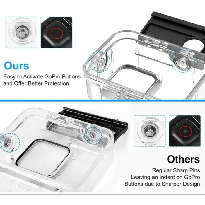 GoPro Hero 9 10 11 Waterproof Tight Underwater Case - Accessories