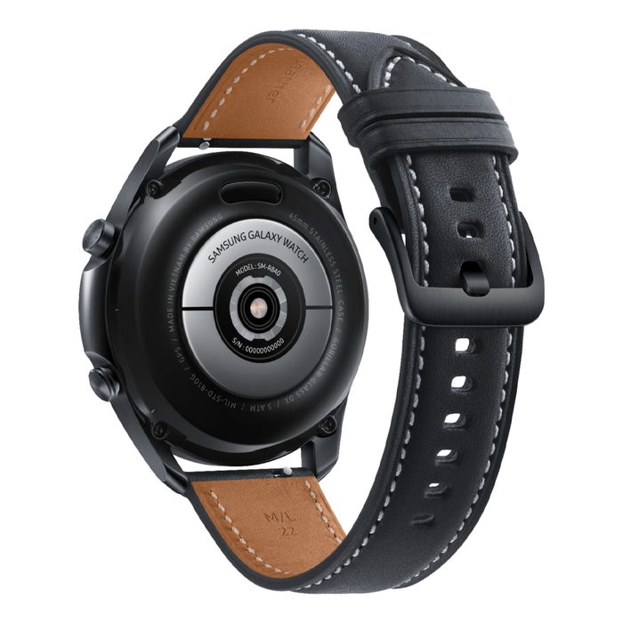 Samsung Galaxy Watch 3 Smartwatch 45mm Stainless BT (Mystic Black) - Refurbished