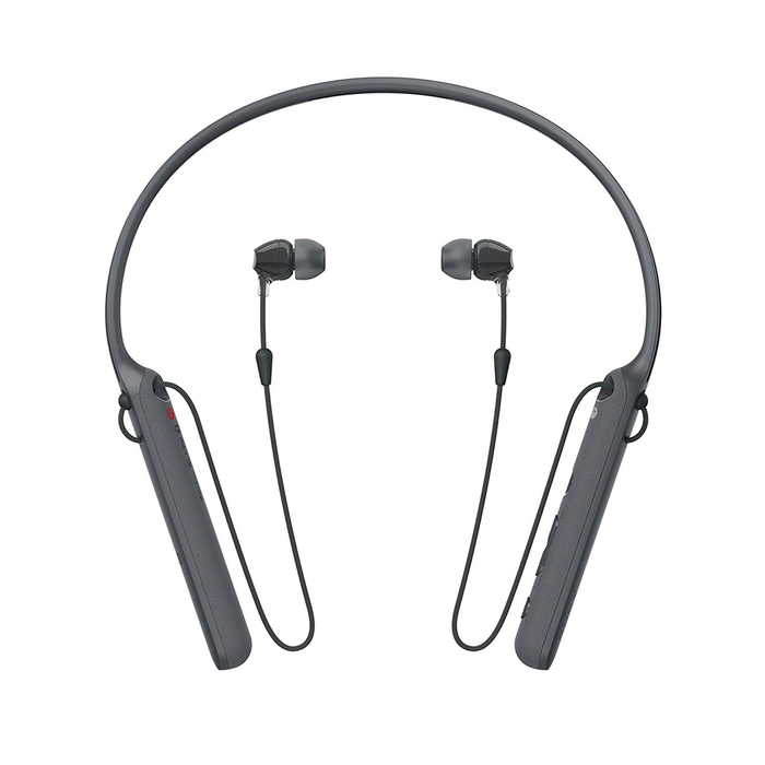 Sony - C400 Wireless Behind-Neck in Ear Headphone (Black) [Refurbished]
