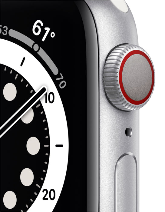 Apple Watch Series 6 (GPS + Cellular) 40mm Aluminum Case (Silver) - Refurbished