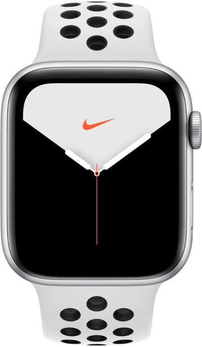 Apple Watch Nike Series 5 (GPS + Cellular) 44mm Aluminum Case (Silver) - Refurbished