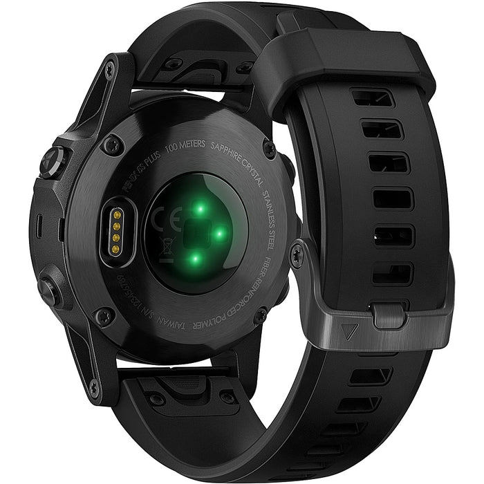 Garmin Fenix 5S Plus Sapphire Smart Watch Fiber-Reinforced Polymer (Black) - Refurbished