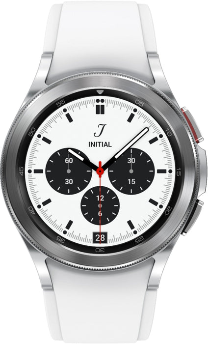 Samsung Galaxy Watch 4 Classic Stainless Steel Smartwatch 42mm LTE (Silver) - Refurbished