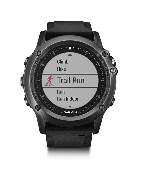 Garmin Fenix 3 HR Sapphire Waterproof 100 Meter (Gray - Black) - Refurbished