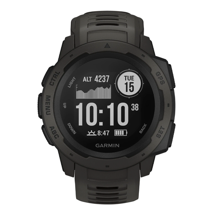 Garmin Instinct Smartwatch Fiber-Reinforced Polymer (Graphite) - Refurbished