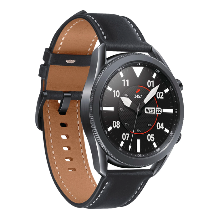 Samsung Galaxy Watch 3 Smartwatch 45mm Stainless BT (Mystic Black) - Refurbished