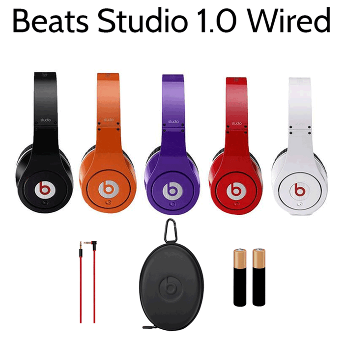 Beats by Dr. Dre Studio 1.0 Wired Headphones - Refurbished