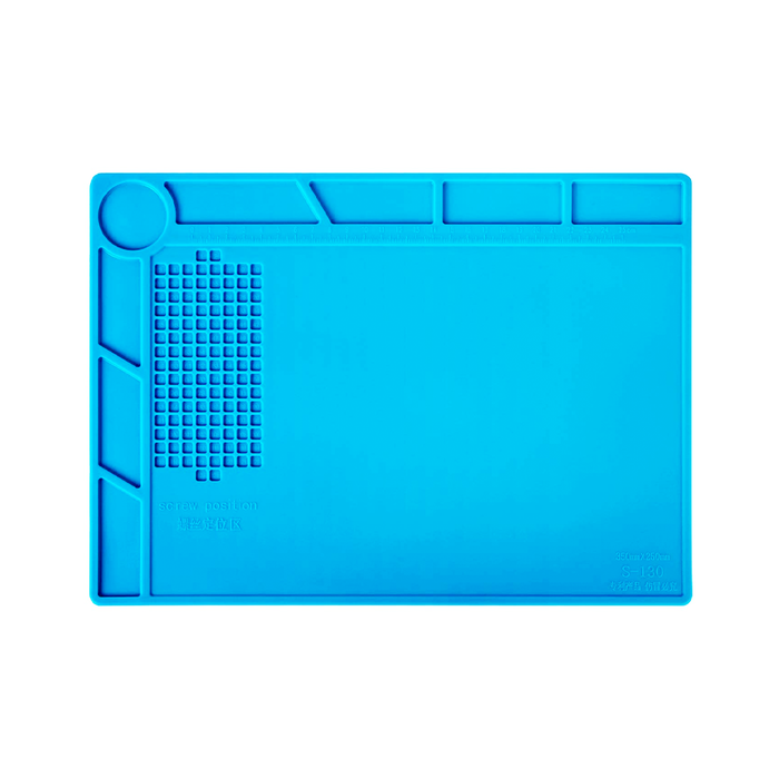 Electronics Repairs Heat Proof Anti Static Rubber Work Mat (Blue) - Tools