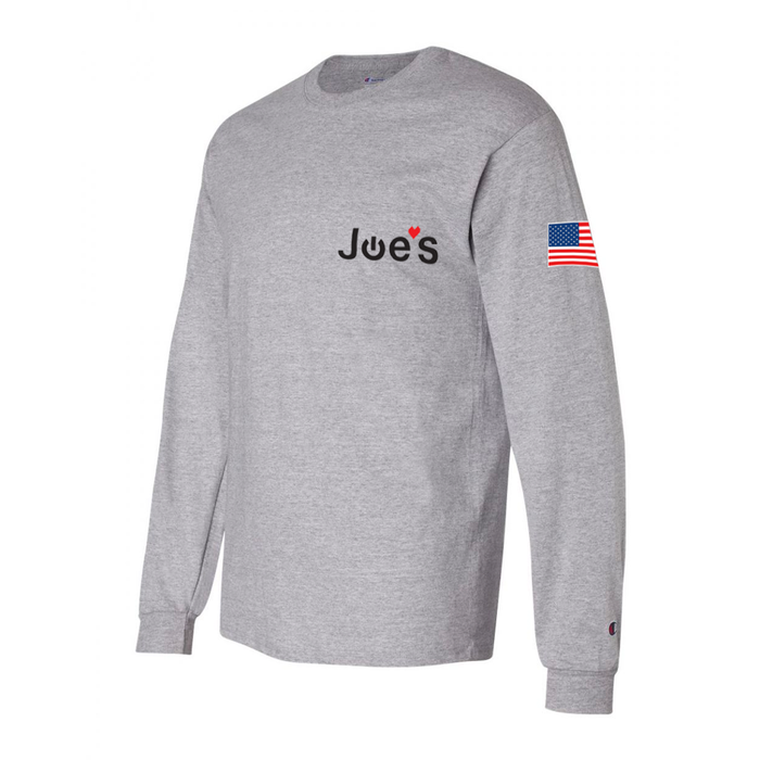 JoesGE Long Sleeve Joes Logo American Flag Shirt - Merchandise