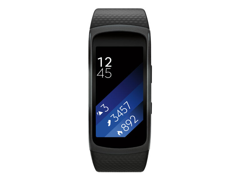 Samsung Fitness Tracker Watch Gear Fit 2 Smartwatch (Black) - Refurbished