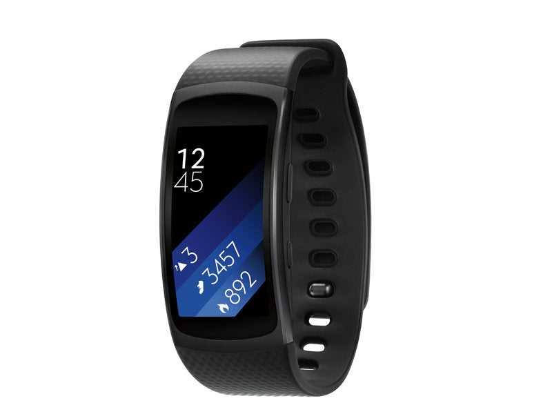 Samsung Fitness Tracker Watch Gear Fit 2 Smartwatch (Black) - Refurbished