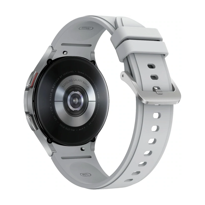 Samsung Galaxy Watch 4 Classic Stainless Steel Smartwatch 46mm LTE (Silver) - Refurbished