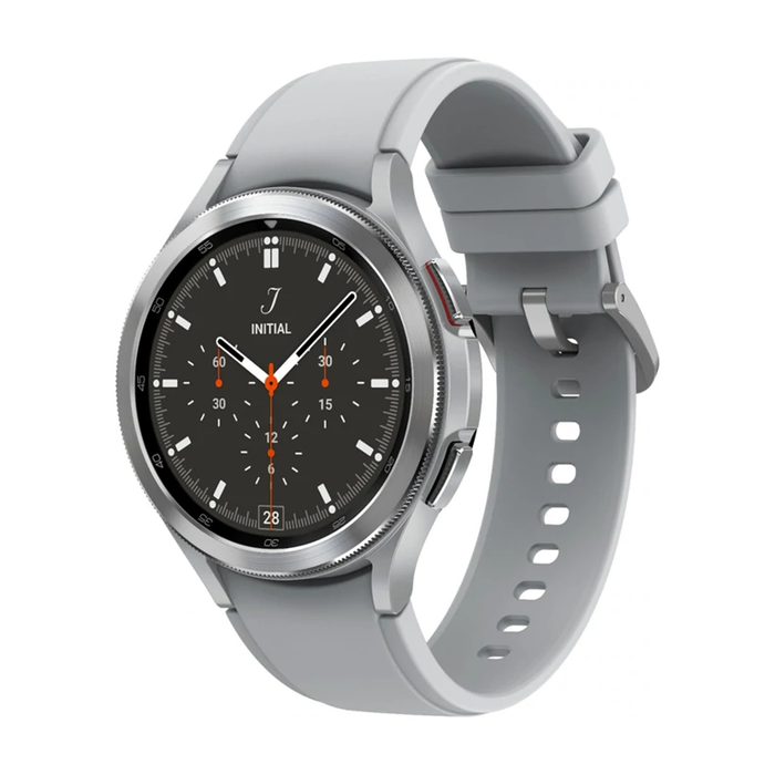 Samsung Galaxy Watch 4 Classic Stainless Steel Smartwatch 46mm LTE (Silver) - Refurbished