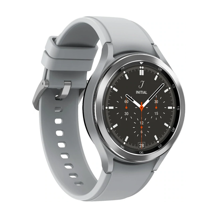 Samsung Galaxy Watch 4 Classic Stainless Steel Smartwatch 46mm LTE (Silver) - Refurbished