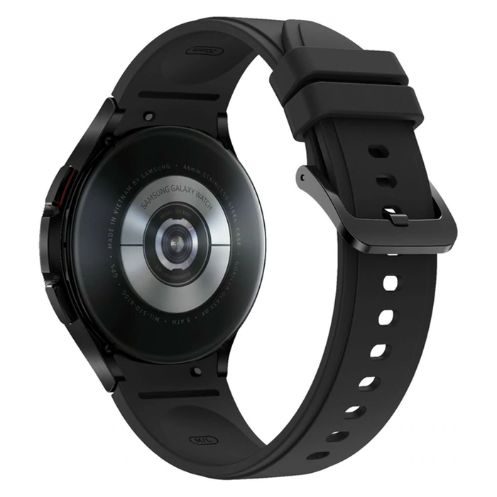 Samsung Galaxy Watch 4 Classic Stainless Steel Smartwatch 46mm LTE (Black) - Refurbished